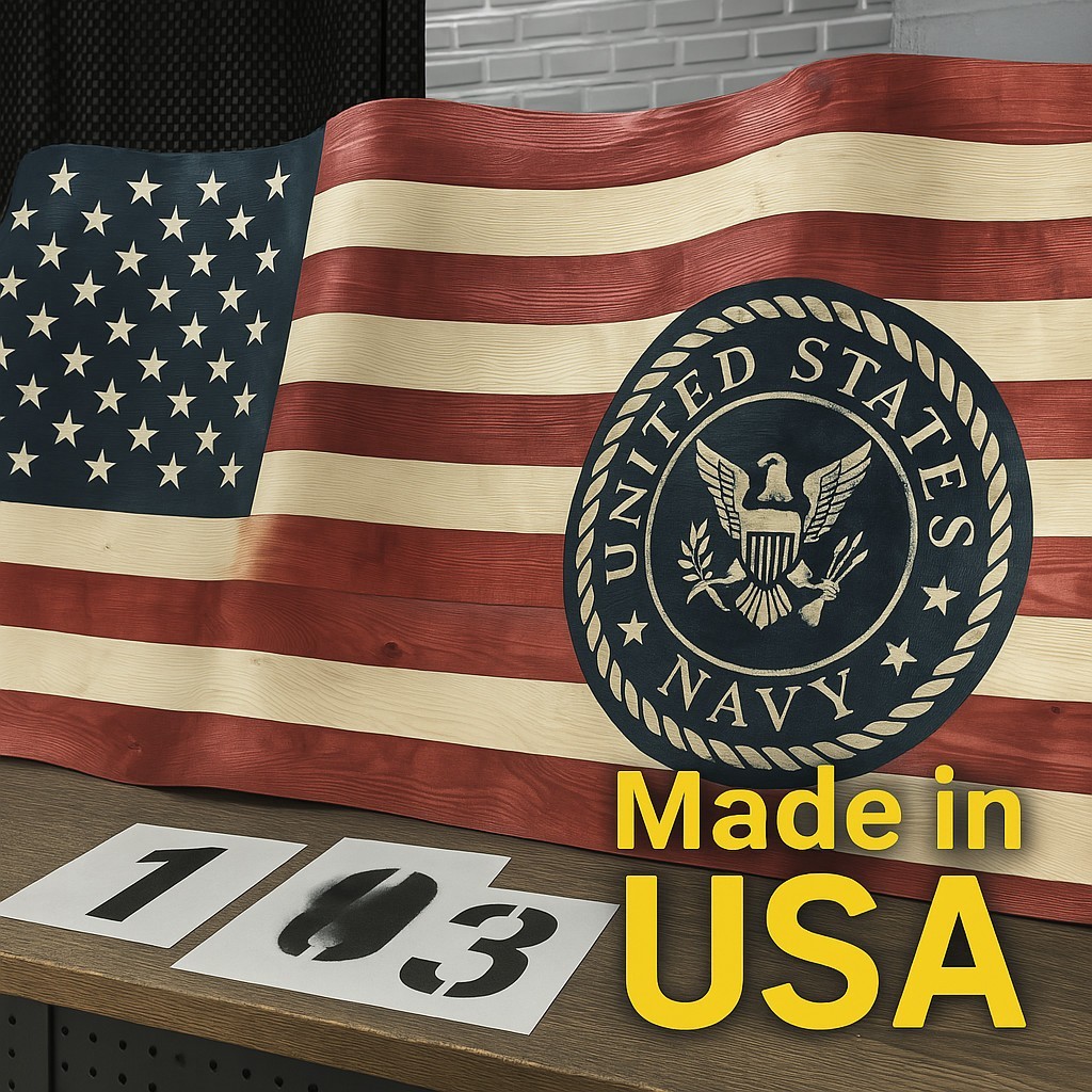 Custom Stencil with Logo, Text - Personalised Reusable Mylar Stencils