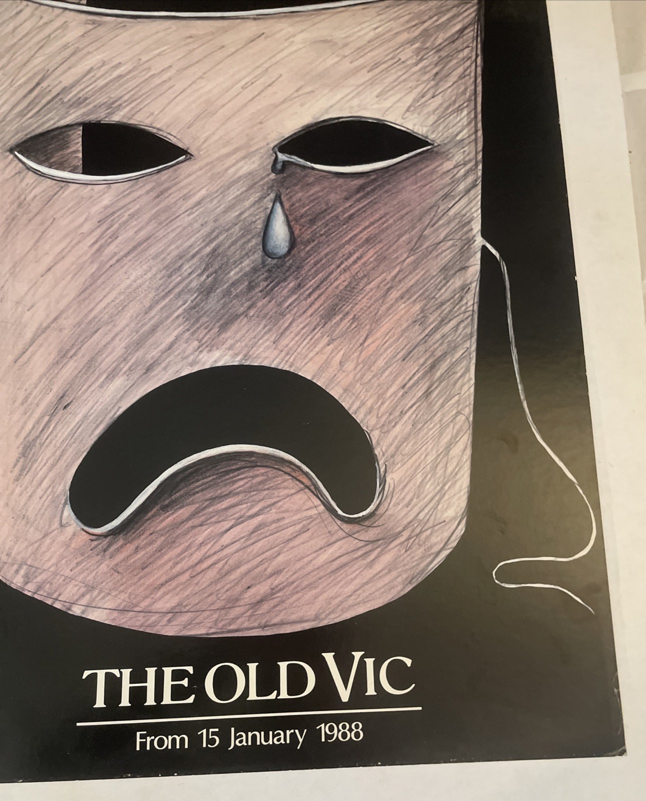 Vintage 1988 “Andromache” 30x20 Inch Cardboard Poster, Racine