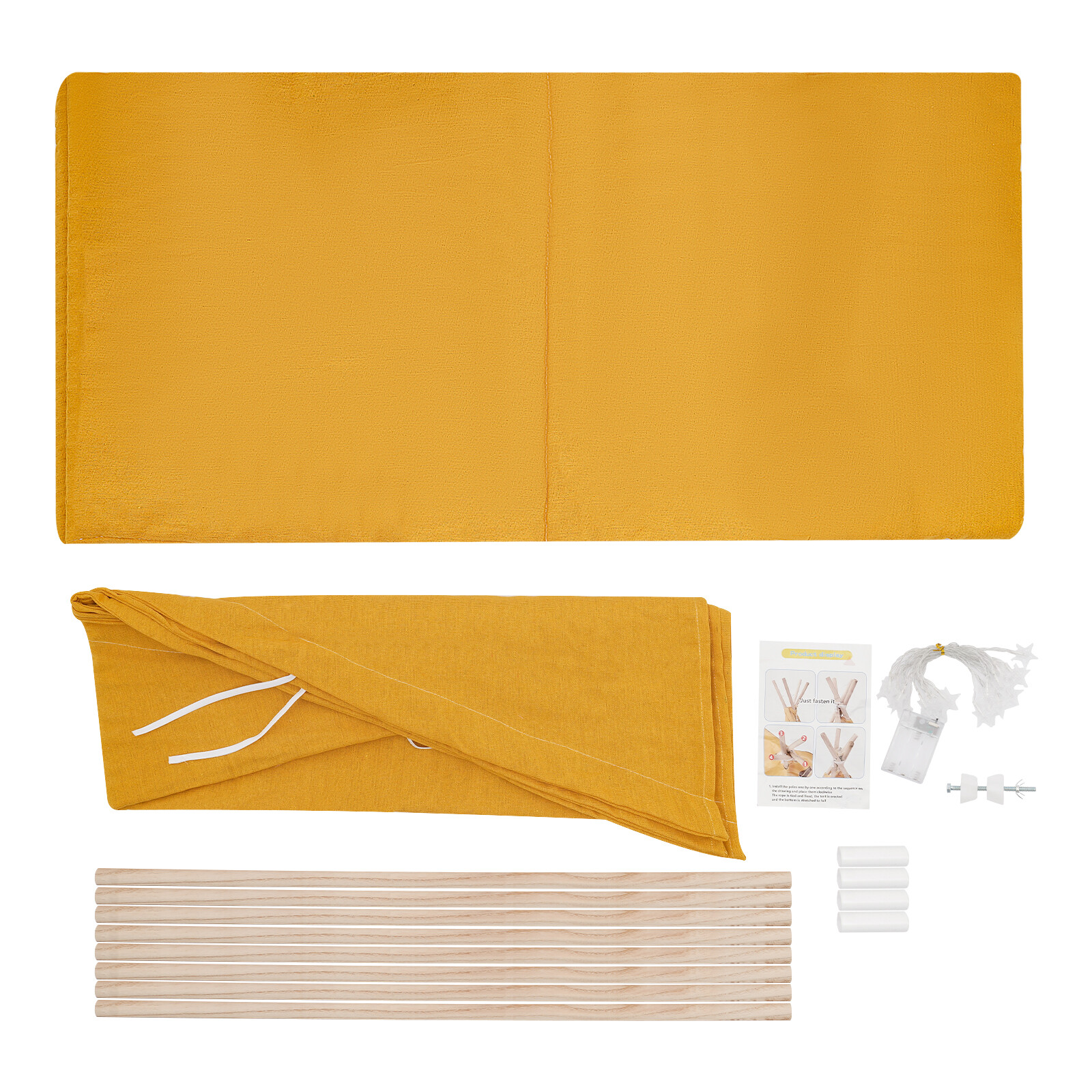 Children's Indoor Playhouse Play Tent With Light for 1-3 Kids Home Tent For Kids