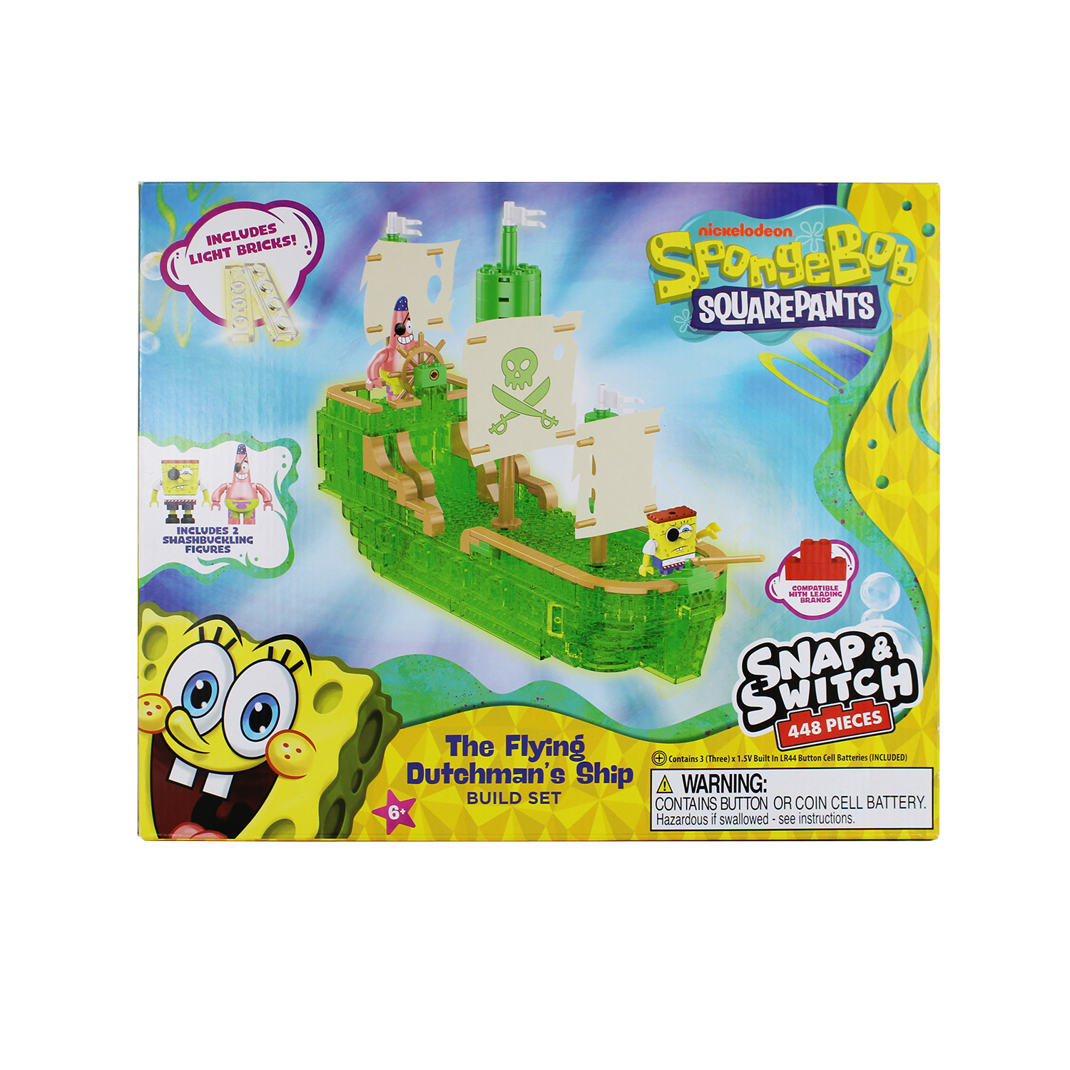 SpongeBob SquarePants Deluxe Flying Dutchman's Ship Snap & Switch Set