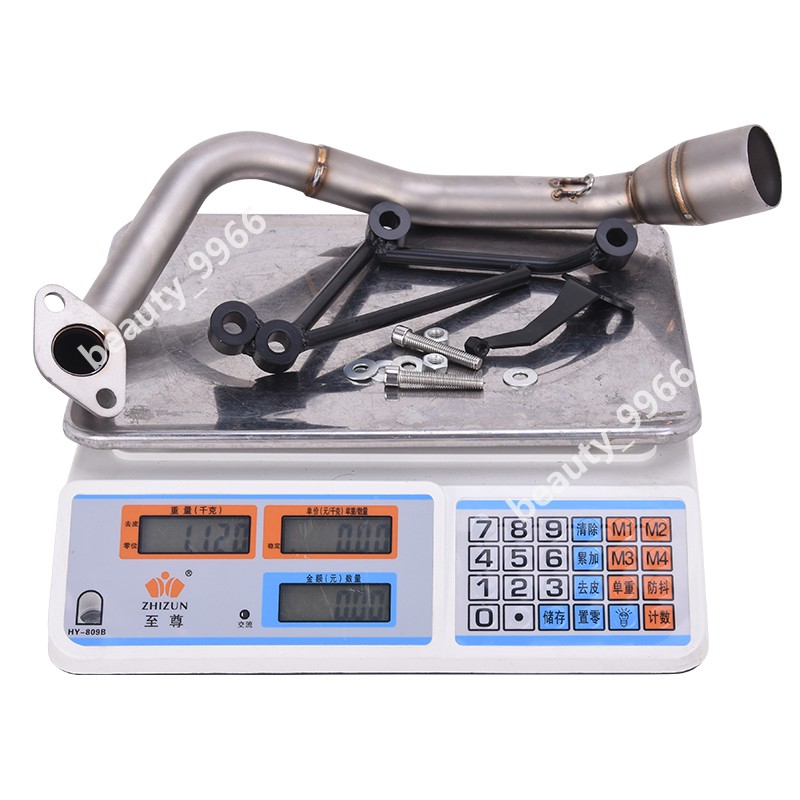 For Honda NAVI 110 2017-2025 Exhaust System Mid Link Pipe Muffler Tip Black