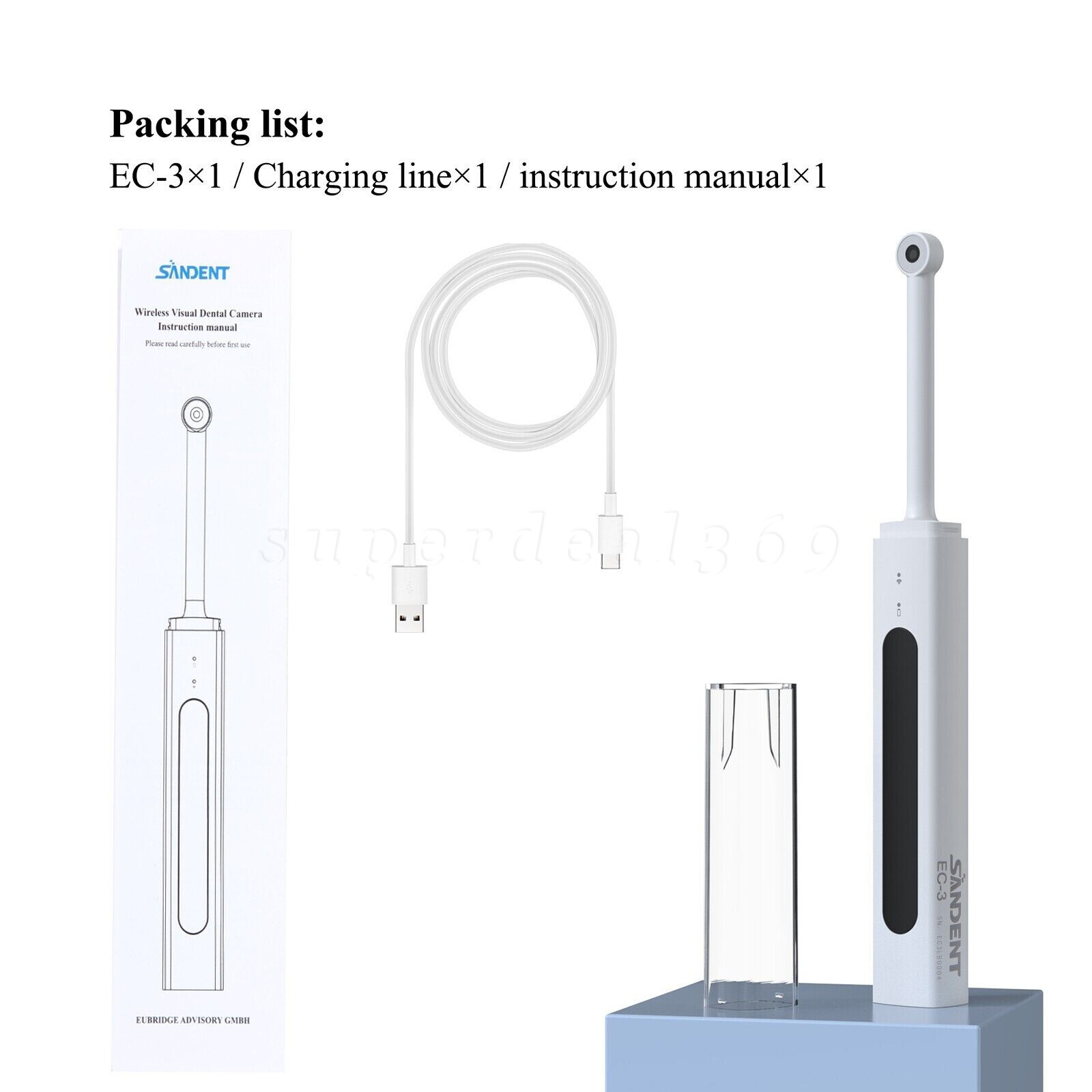 Wireless Oral Dental Intraoral Camera HD 1080p WIFI Endoscope Teeth Mirror ns