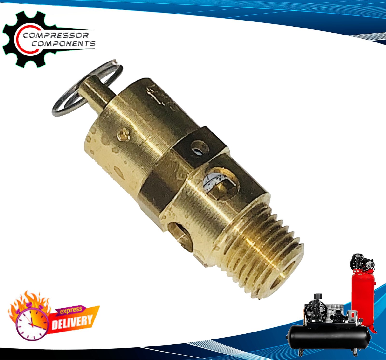 Ingersoll Rand 32174286 / 325 PSI Air Compressor Safety Relief Valve 1/4" MNPT