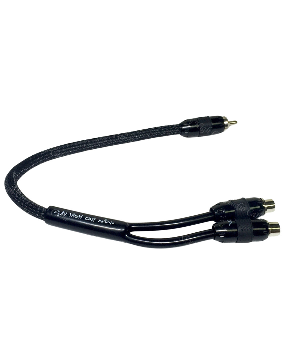 Sky High Car Audio Premium 1 Male to 2 Female RCA Splitter OFC Signal Noise 1M2F