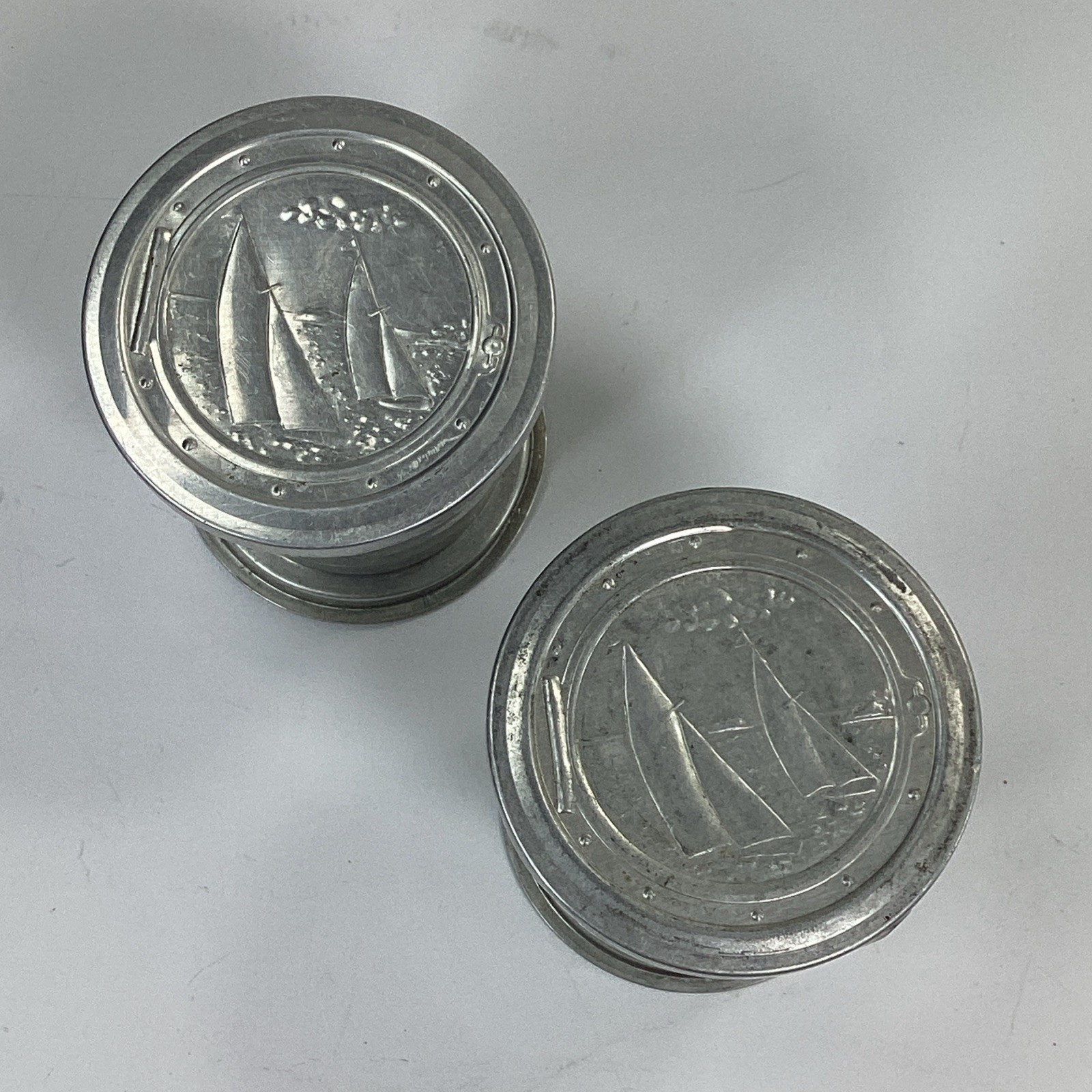 Metal Collapsible Cup Lot Sail Boat Logo Travel Camping