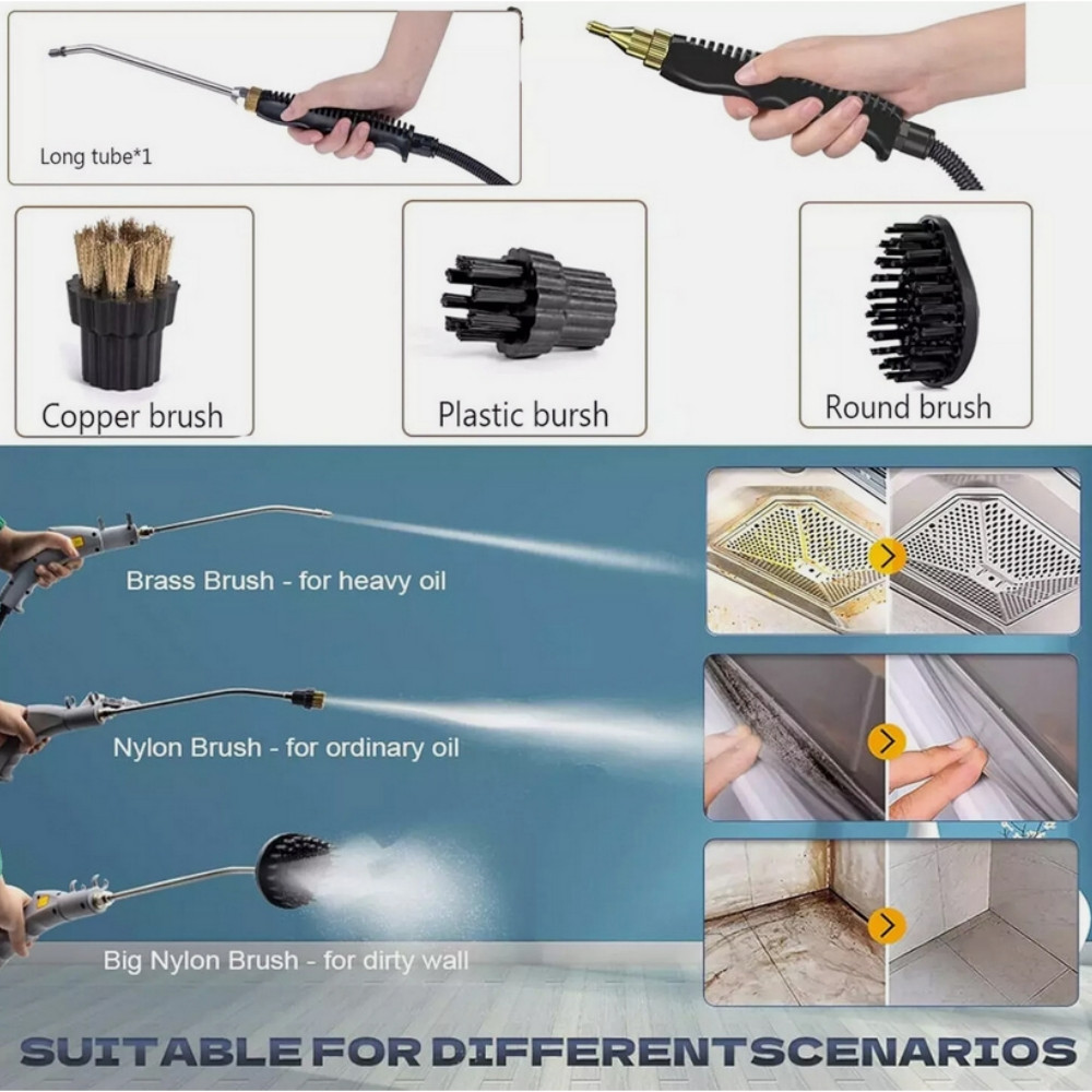 Handheld Car 3500W Detailing Cleaning Machine High Temp Steam Cleaner Household