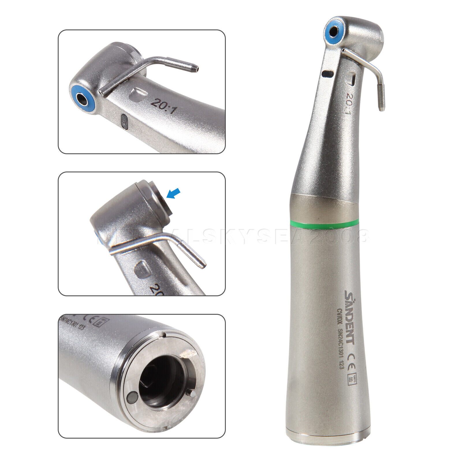 Dental Implant Handpiece 20:1 (LED) Contra Angle Fit NSK Implant Motor