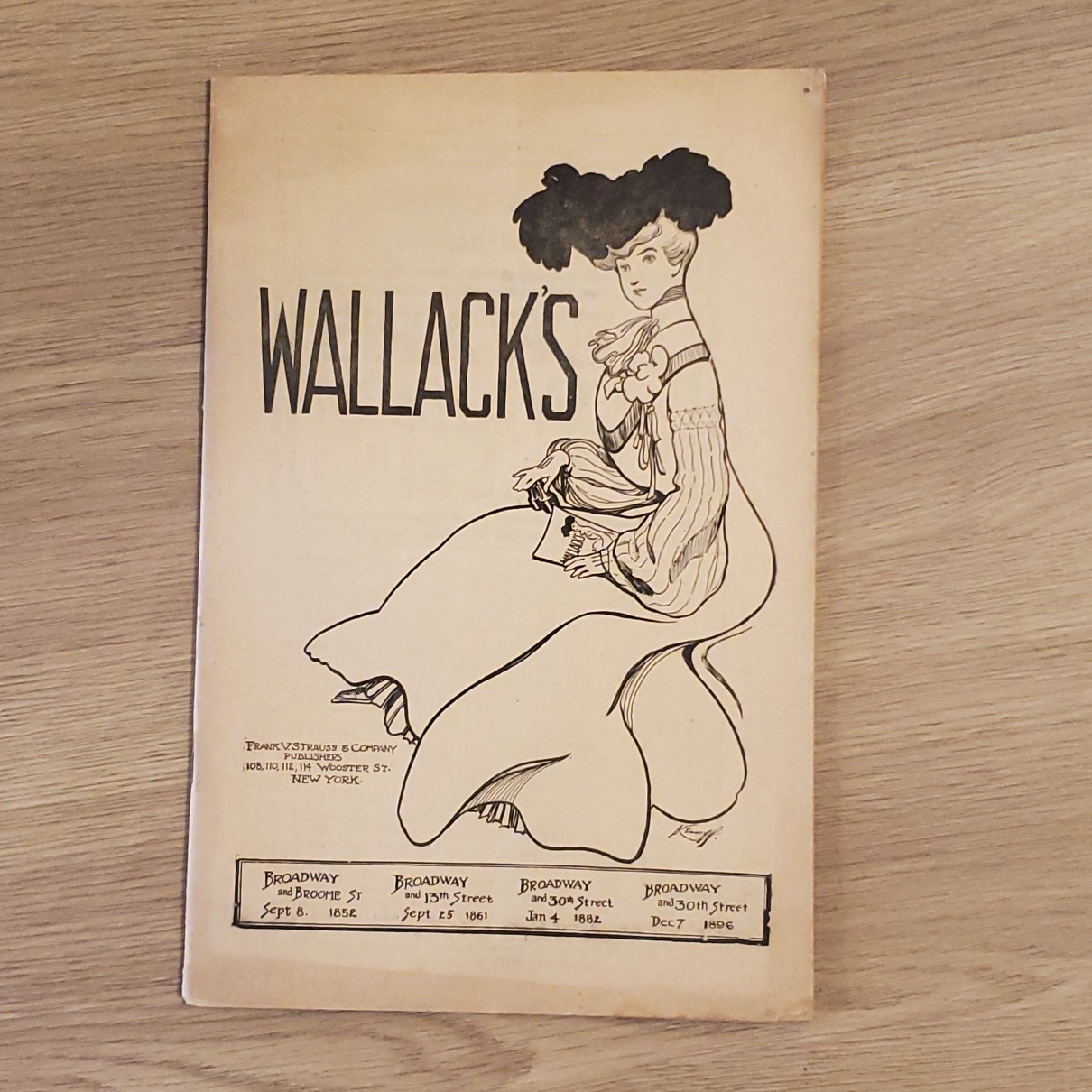 2207----1903 Wallack's Theatre program NYC