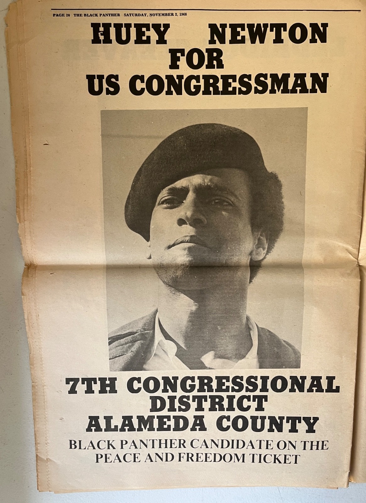The Black Panther 1968 newspaper Political Posters Cleaver Newton Seale protest