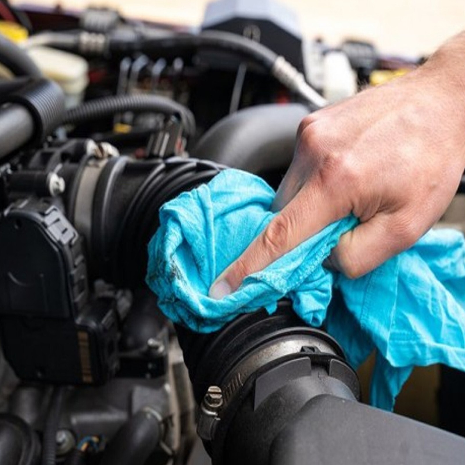 Colored Knit Rags 50 LB Box - T-Shirt Wiping Bulk Cleaning Cloths