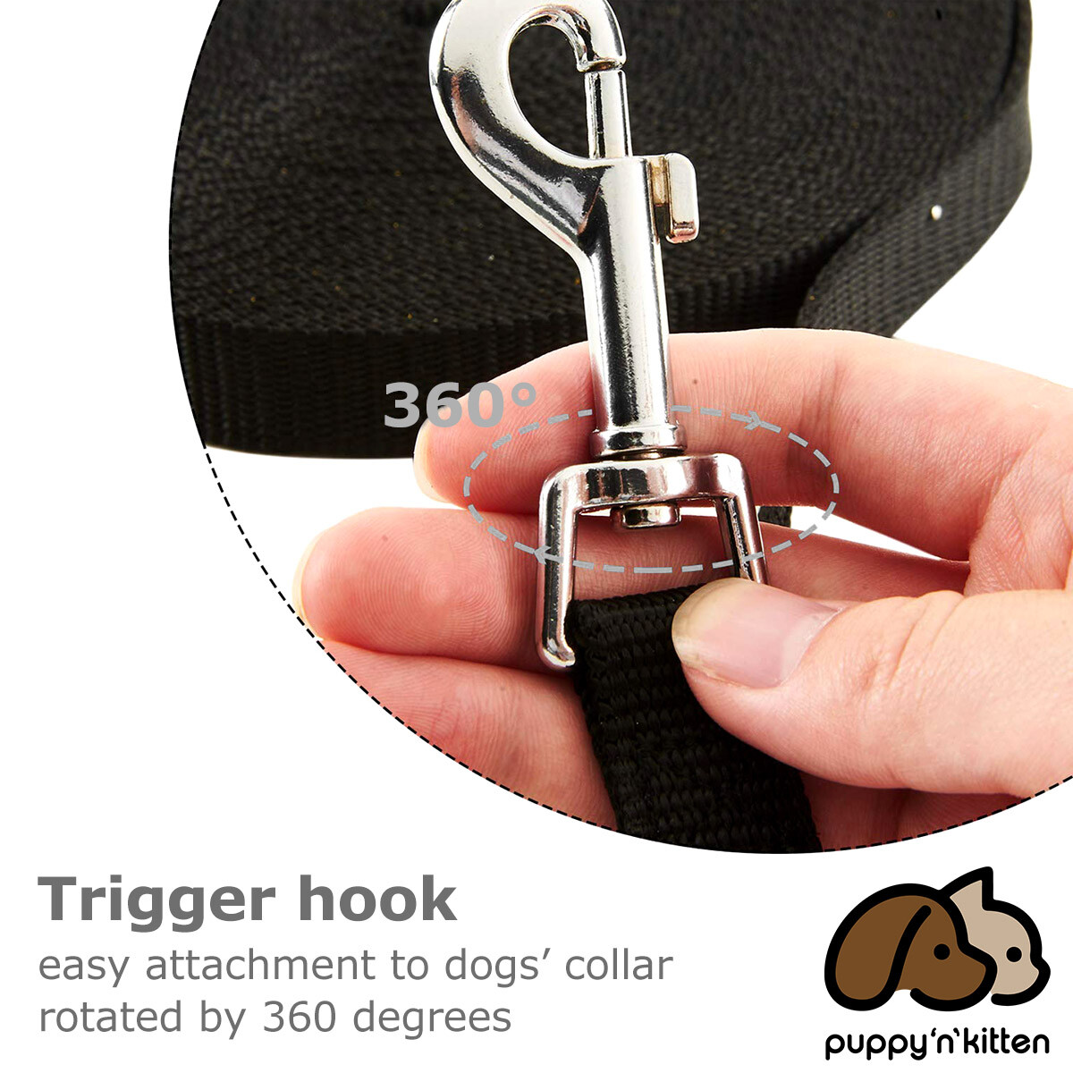 Dog Leash Long Obedience Recall Foot Feet Training Lead 6/15/23/33/50/100 FT