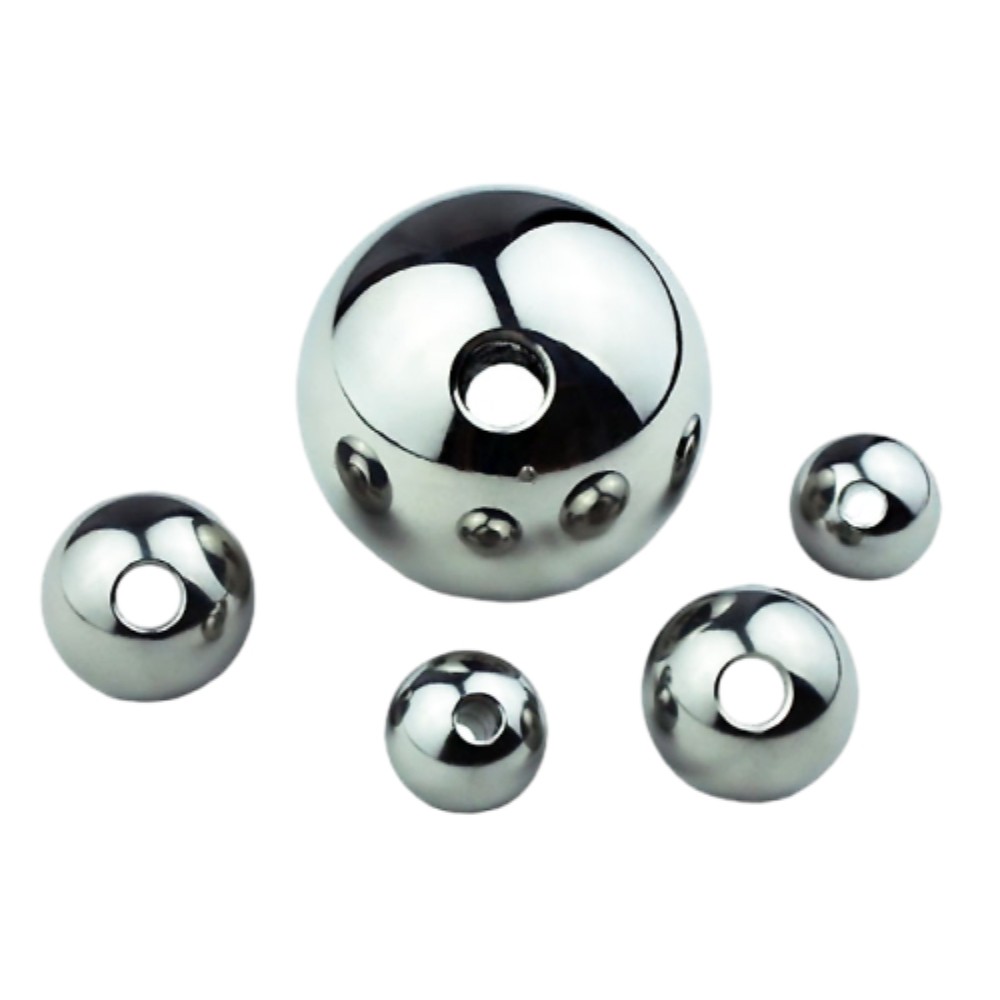 Stainless Steel Through Hole Balls Solid Perforated Steel Ball 2mm ~ 60mm