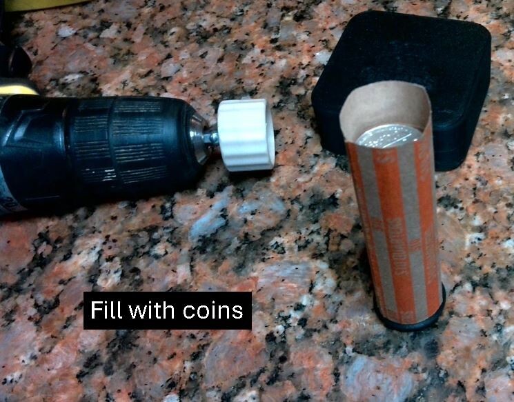 14 pc 6 Denomination Coin Roll End Crimp Set with Steel crimp tabs and drive bit