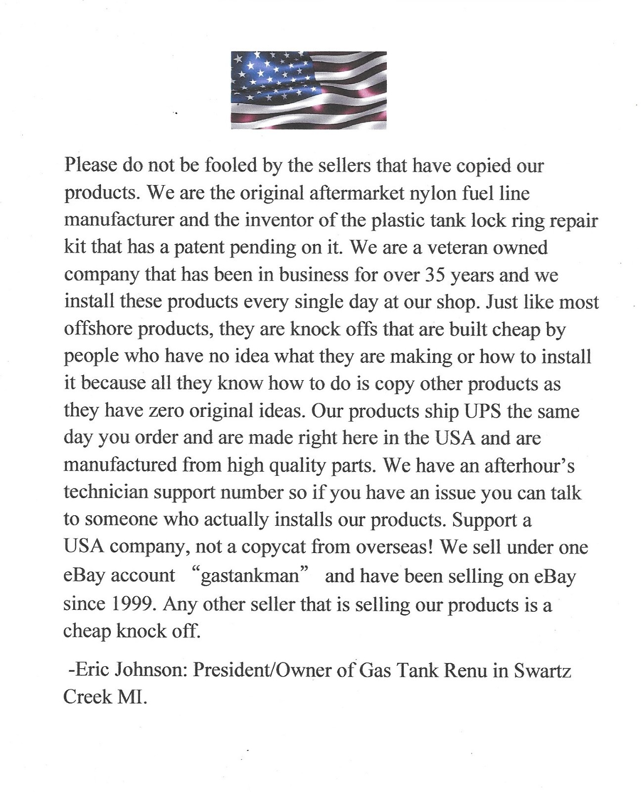 DODGE RAM FUEL TANK LOCK RING TAB REPAIR TR26-R REPLACES Mopar 4721916AA