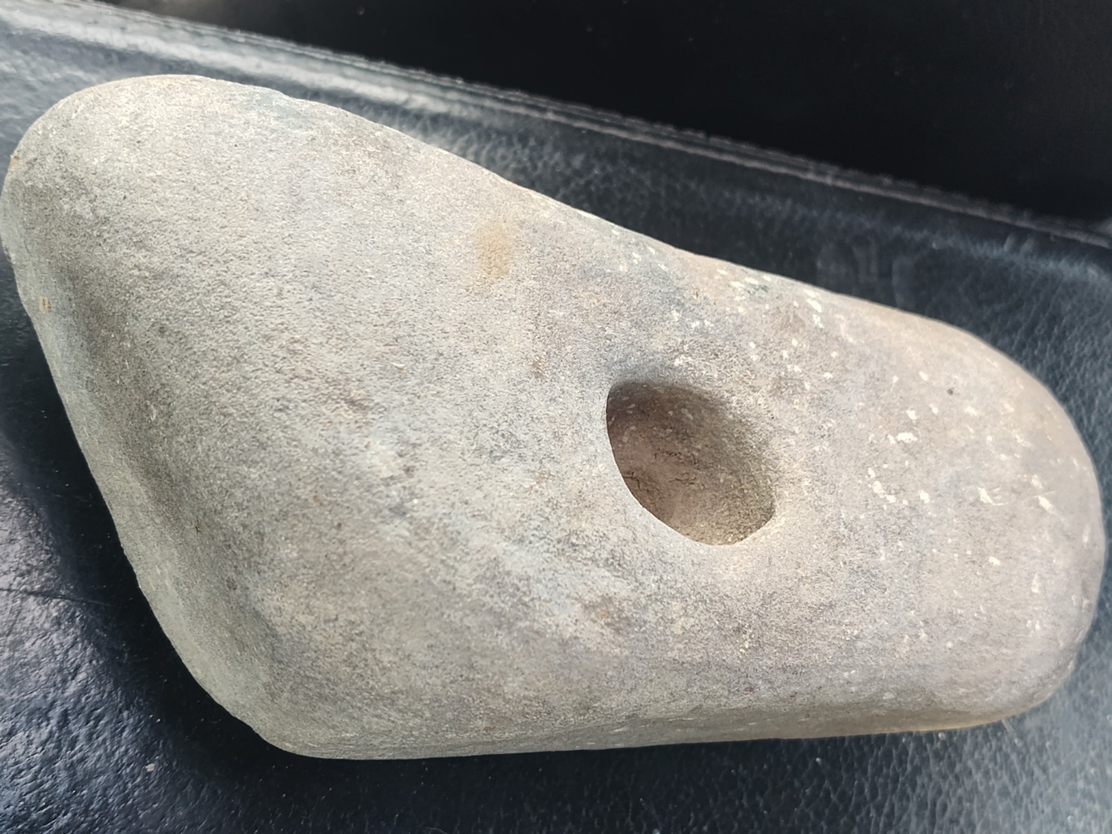 Indian Artifacts Fire Starting Stone Base Mortar Pre 1600