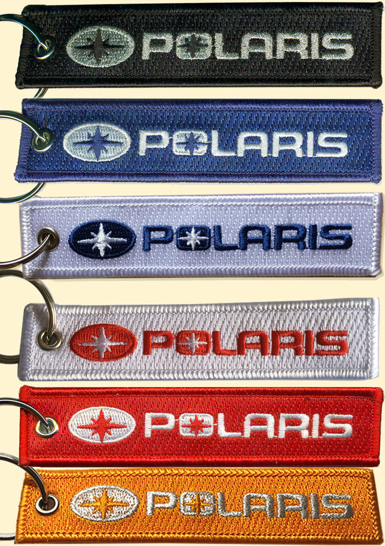 Polaris Embroidered Key Chain, for snowmobiles, off road, motorcycles, ATV