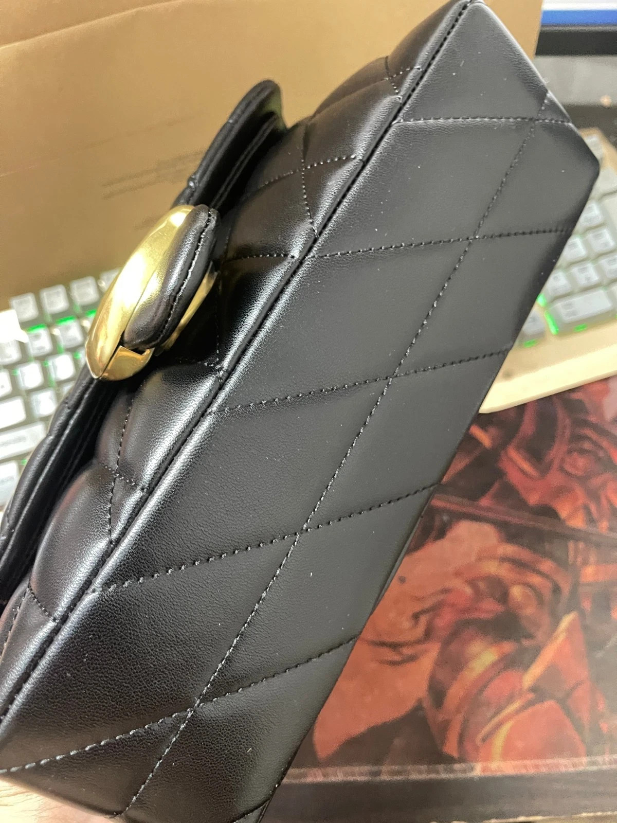 COACH CP150 Tabby 26 Quilted Shoulder Bag Leather Black NEW Outlet