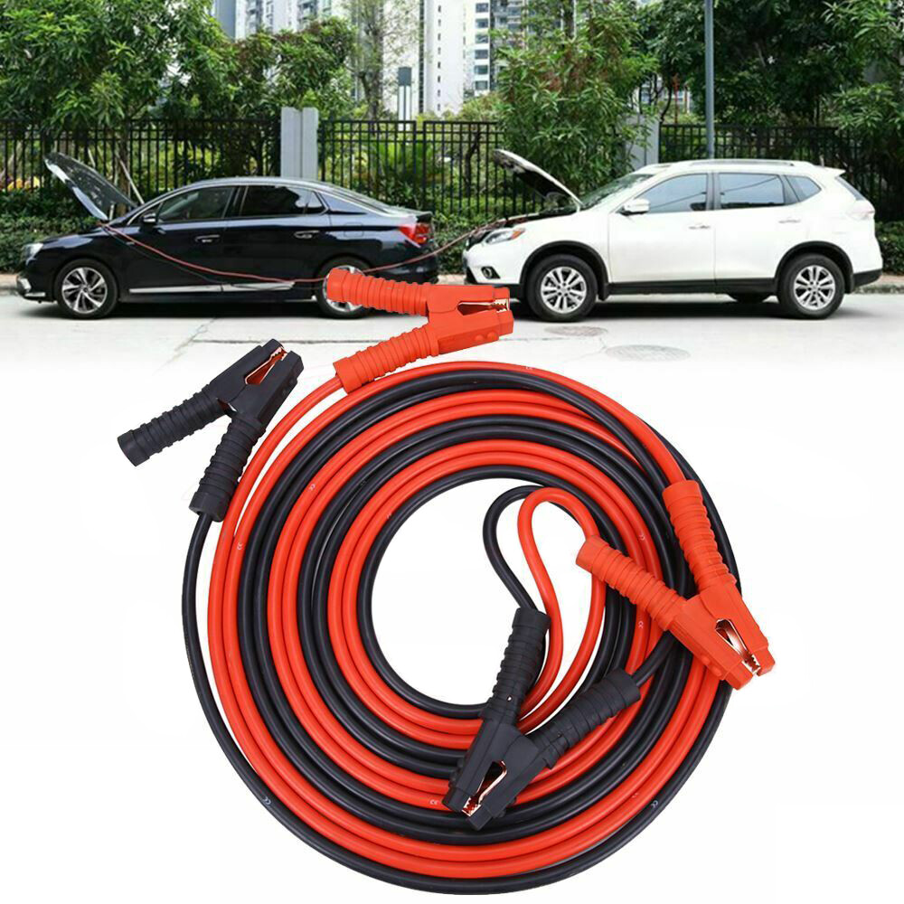 13FT Heavy Duty 2 Gauge Battery Booster Cable Emergency Power Jumper 800 Amp USA