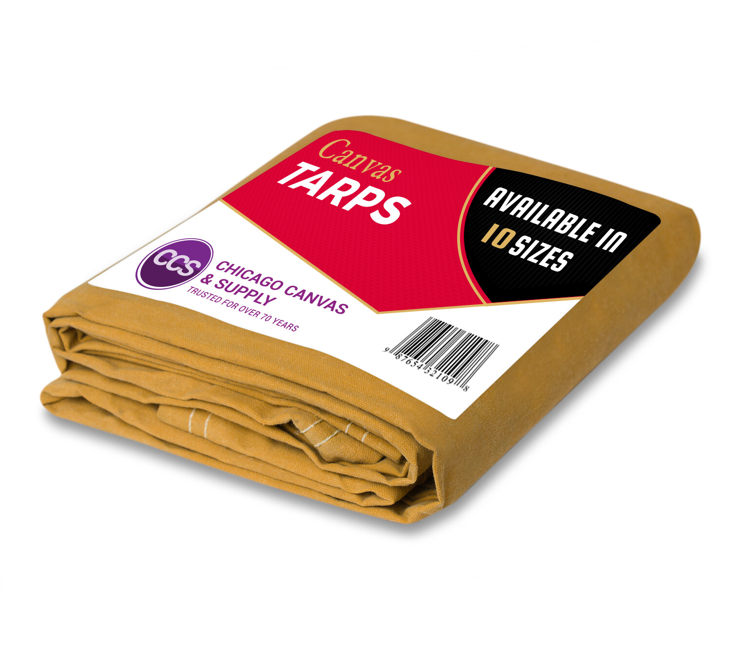 Heavy Duty Canvas Tarp - Water and Mildew Resistant