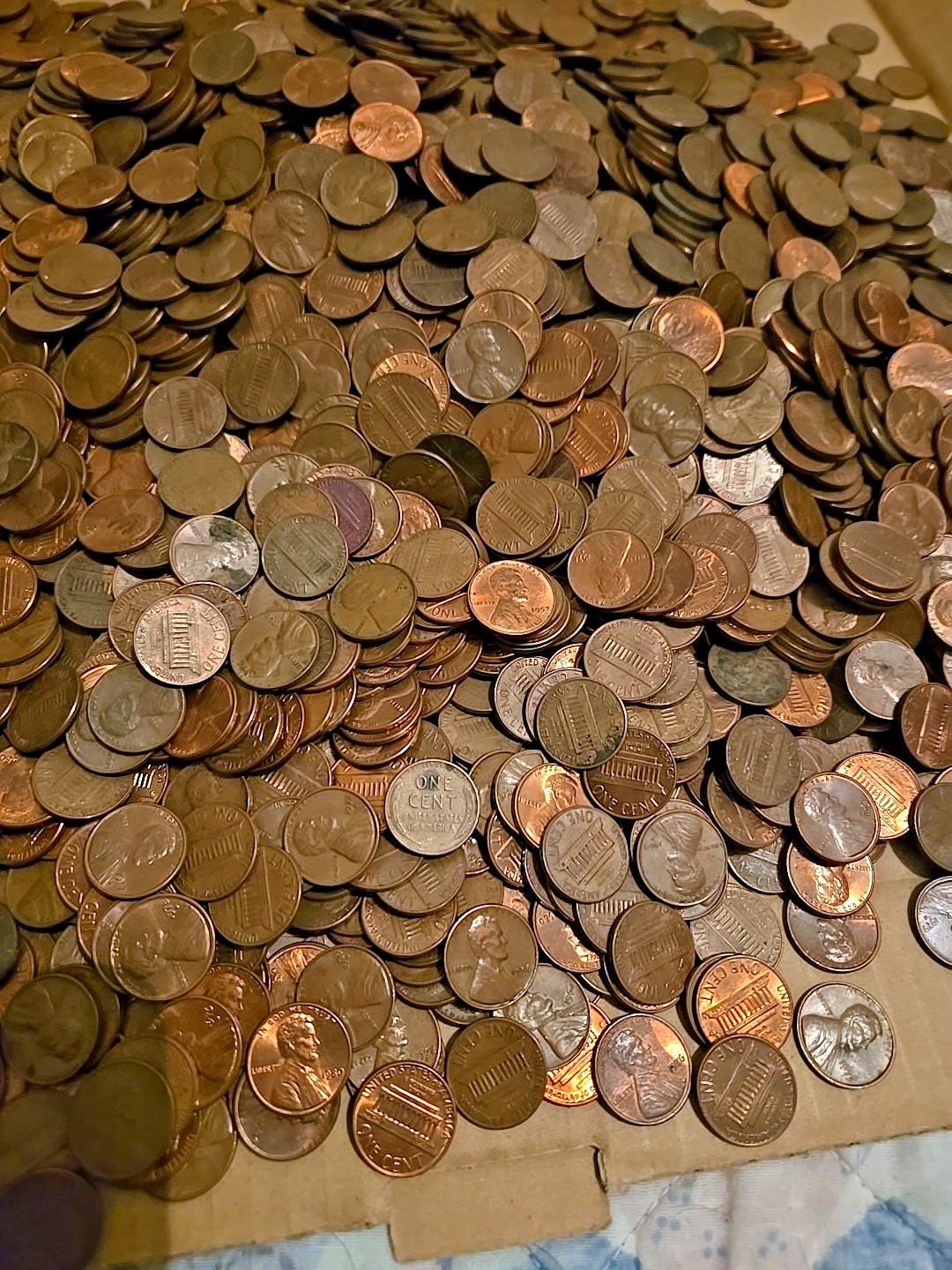 500 Pre 1982 Copper Pennies, over 3 POUNDS, 95% Copper, Unsorted and Wheats also