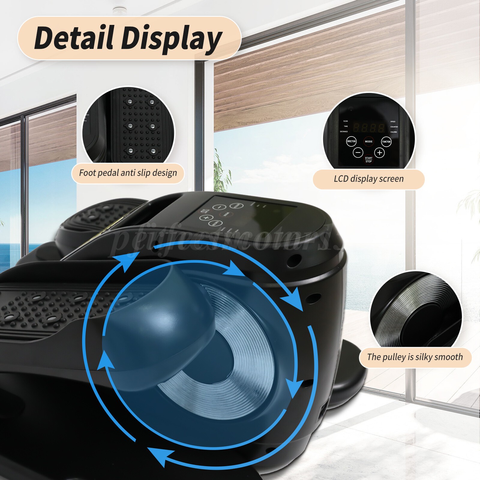 Ellipse Leg Exerciser Under Desk Elliptical Machine as Seen on TV Seated Machine