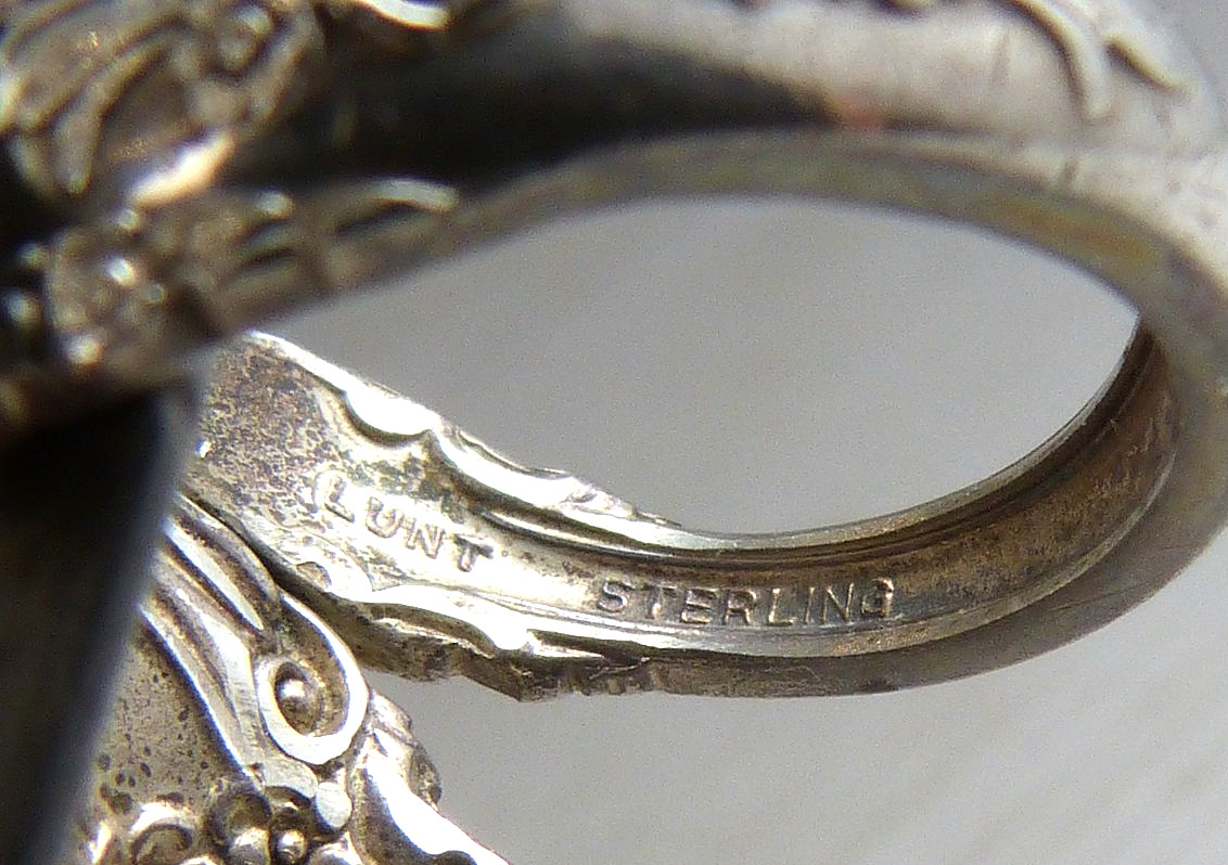 Vintage Lunt Delacourt Sterling Silver Spoon Ring