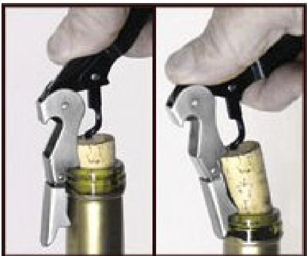 1 - 60 Stainless Corkscrew Doubled Hinged Waiters Wine Bottle Opener Foil Cutter