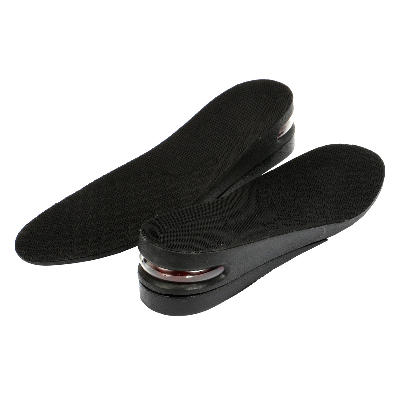 Black Height Increasing lifts, Height Insoles with PU, Look Taller Items,IN2F