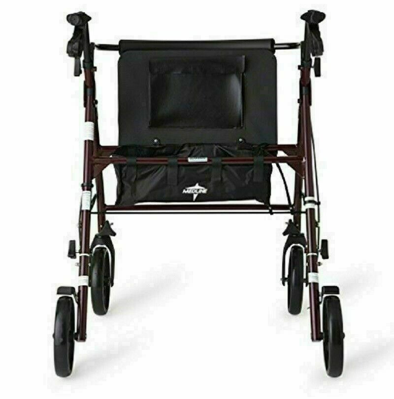 Rollator Walker 500 Pound Capacity Extra Wide Bariatric Heavy Duty Foldable New