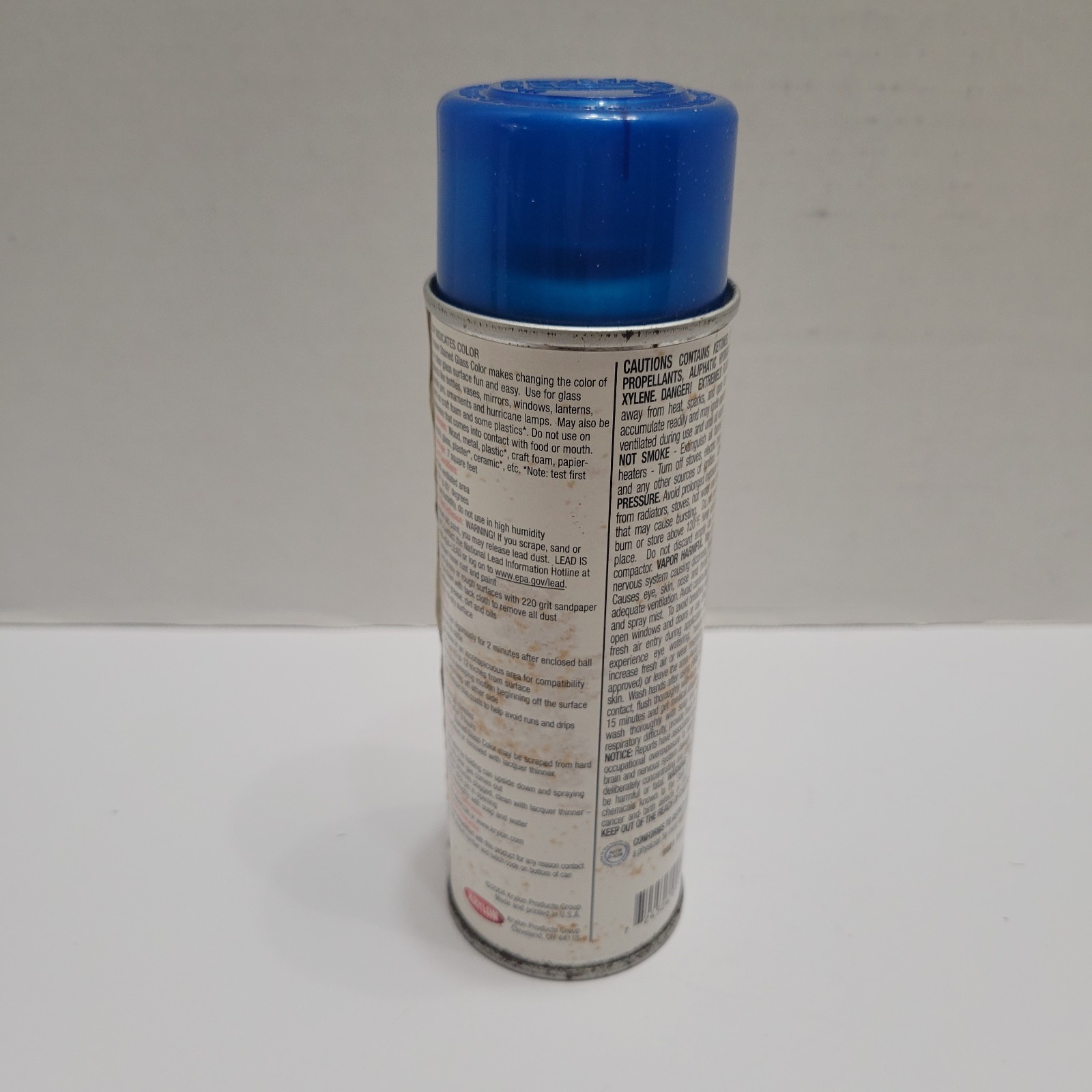 New Krylon Stained Glass 9021 Blue Spray Paint 6 oz Full Spray Can