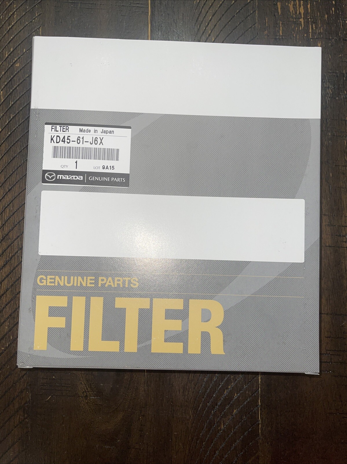 Genuine Mazda CX-5, Mazda6 & Mazda3 Cabin Air Filter KD45-61-J6X Brand New