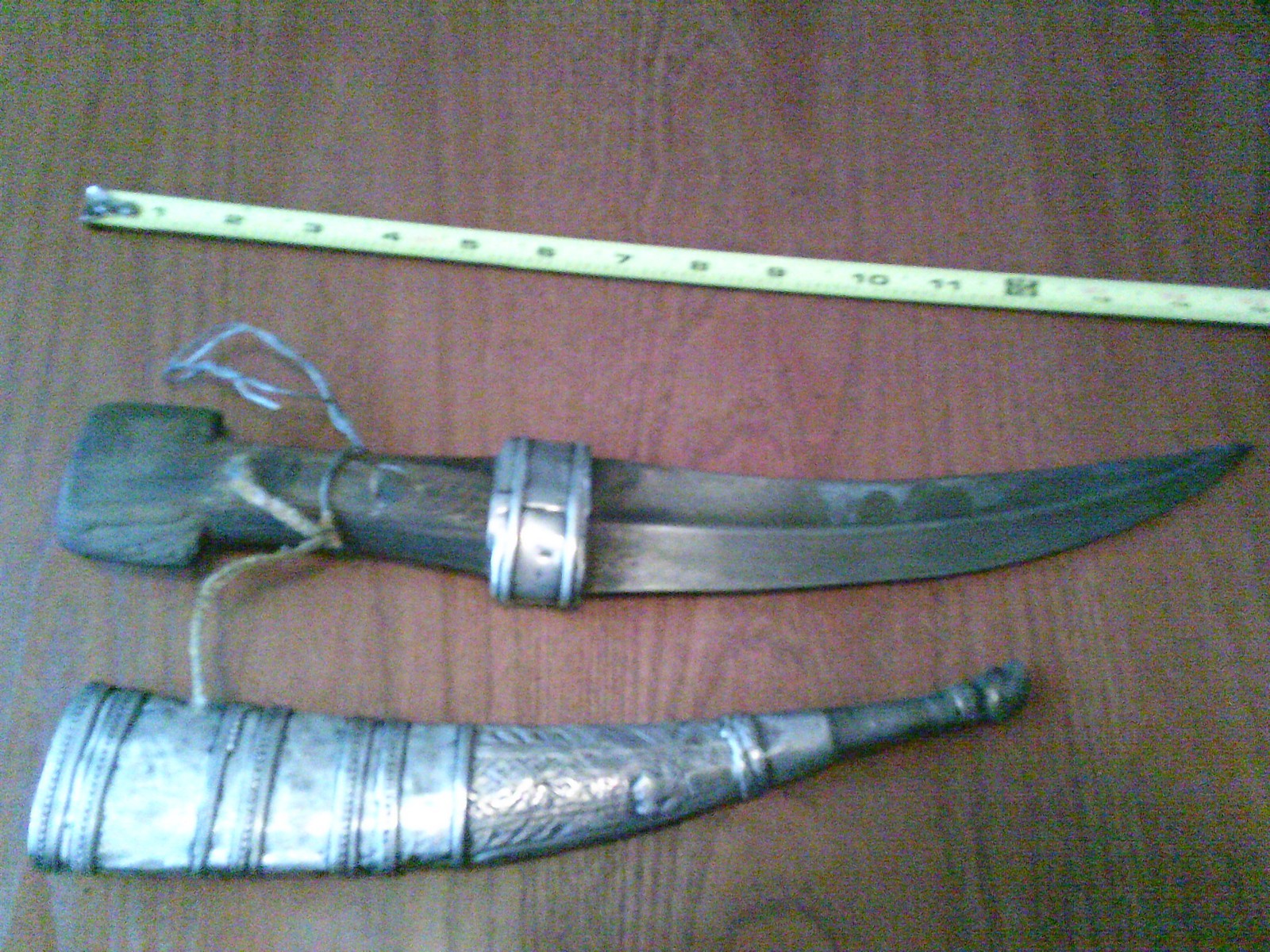 RARE-KURDISH dagger w- 6oz high silver scabbard possible wootz blade