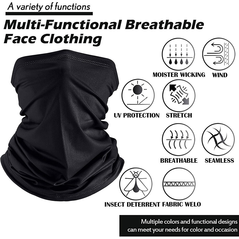 6x Winter Face Mask Sun Shield Neck Gaiter Cover Balaclava Bandana Men Women Kid
