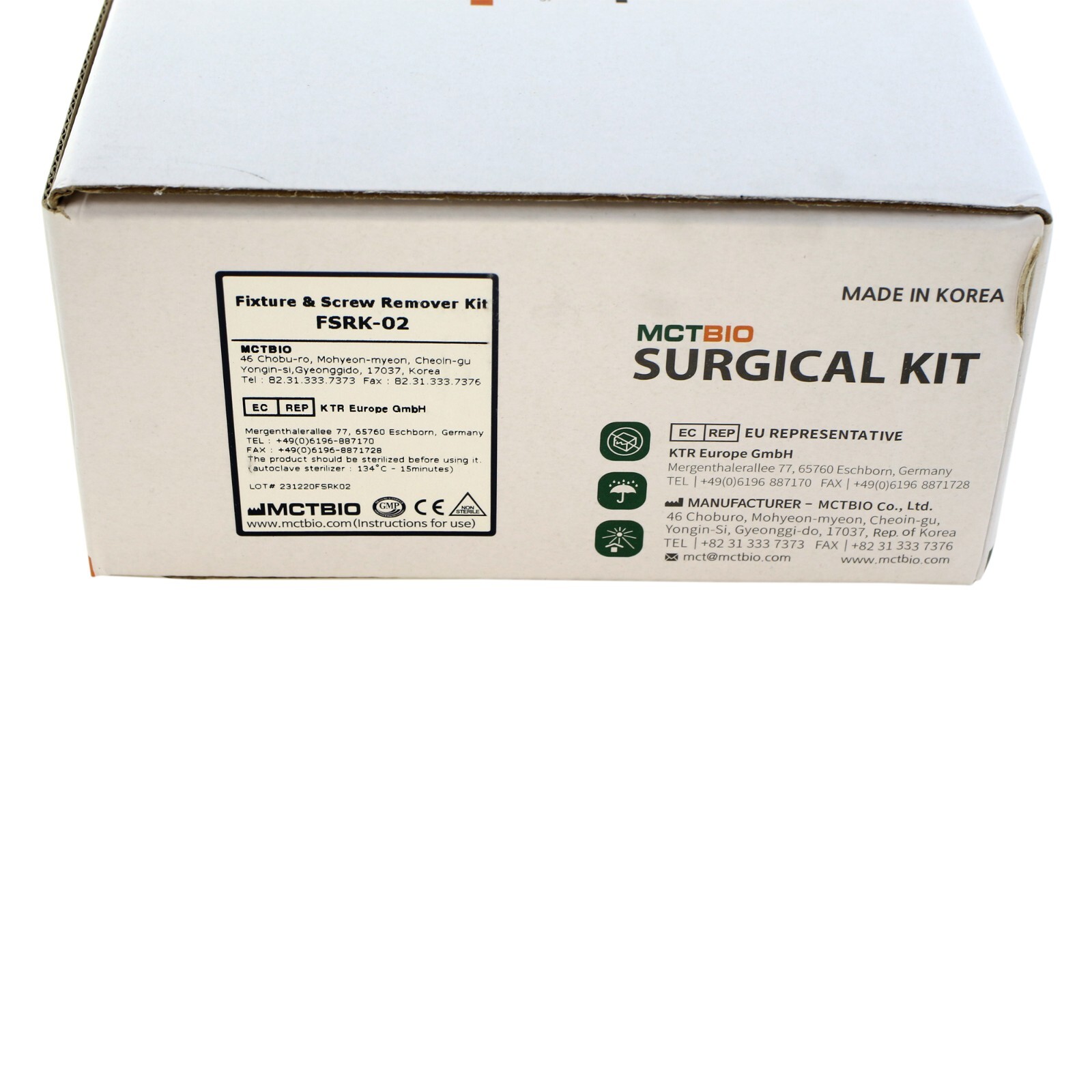 MCT Implant Fixture & Screw Removal Master Kit FSRK-02 Reverse Drill Universal