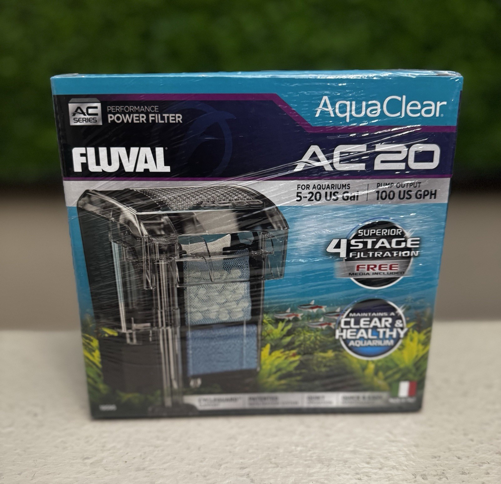 Fluval AquaClear AC20 Power Filter 5-20 US Gal #19595