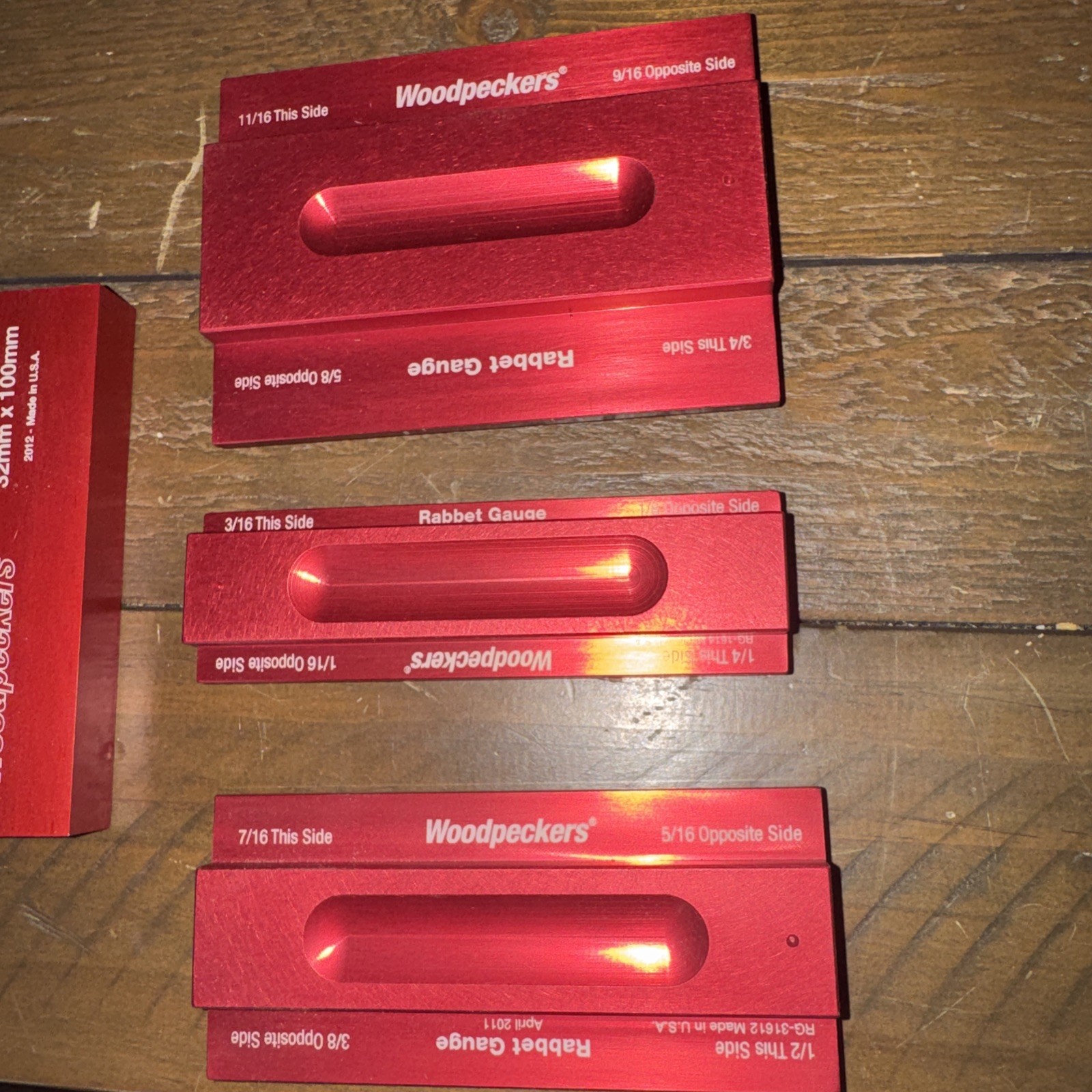 Woodpeckers Rabbet Guage 3+1 Piece Set One TIME Tool Discontinued NEW