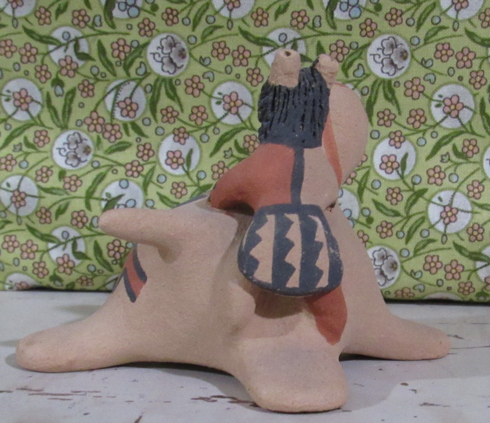 VTG Native American Jemez Pueblo TURTLE Storyteller by Felicia Fragua (F.F.)