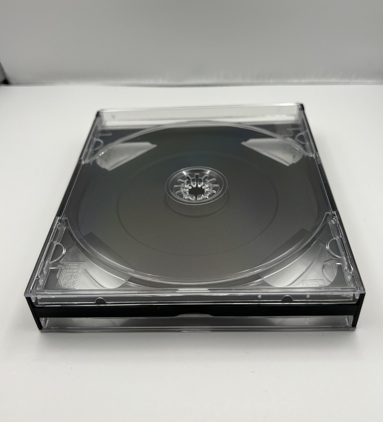 10 NEW CHUBBY 24MM DOUBLE (2) CD CASE WITH CLEAR TRAY, ASSEMBLED, 1057Q+KC02PK