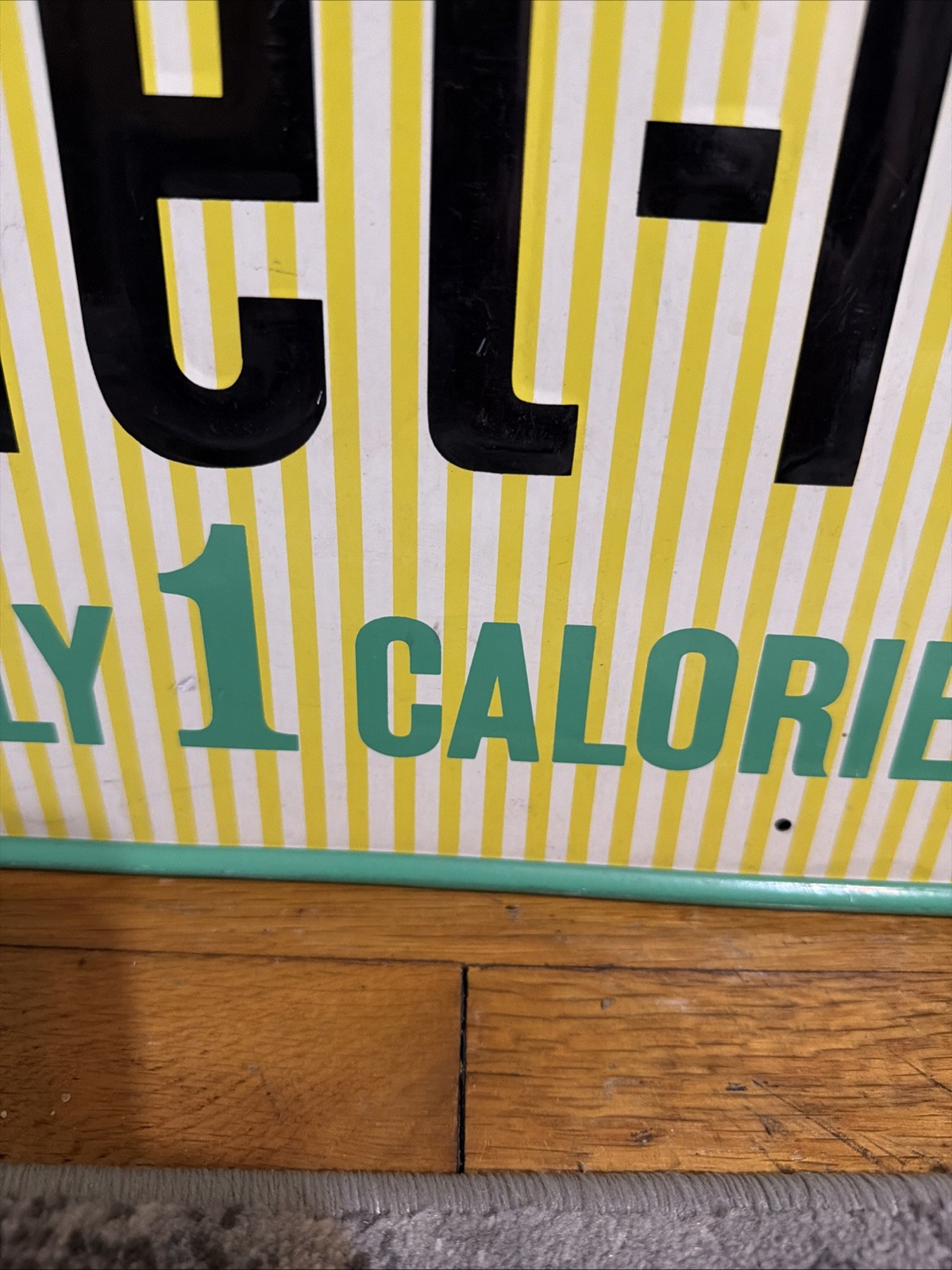 Original 32” Diet Rite Cola Advertising Sign