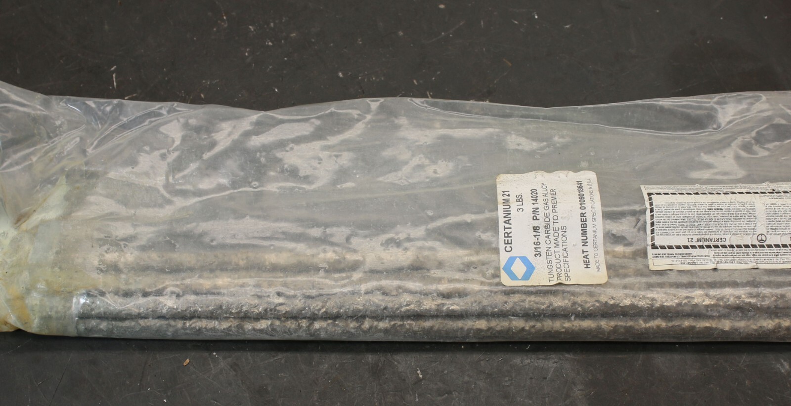 3 lbs Certanium 21C 1/8"-3/16" Tungsten Carbide Hardfacing Brazing Welding Rods