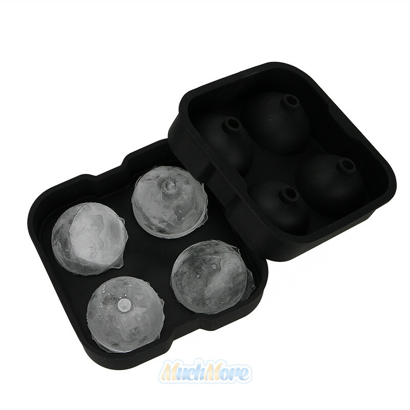 ICE Balls Maker Round Sphere Tray Mold Cube Whiskey Ball Silicone+Water Funnel