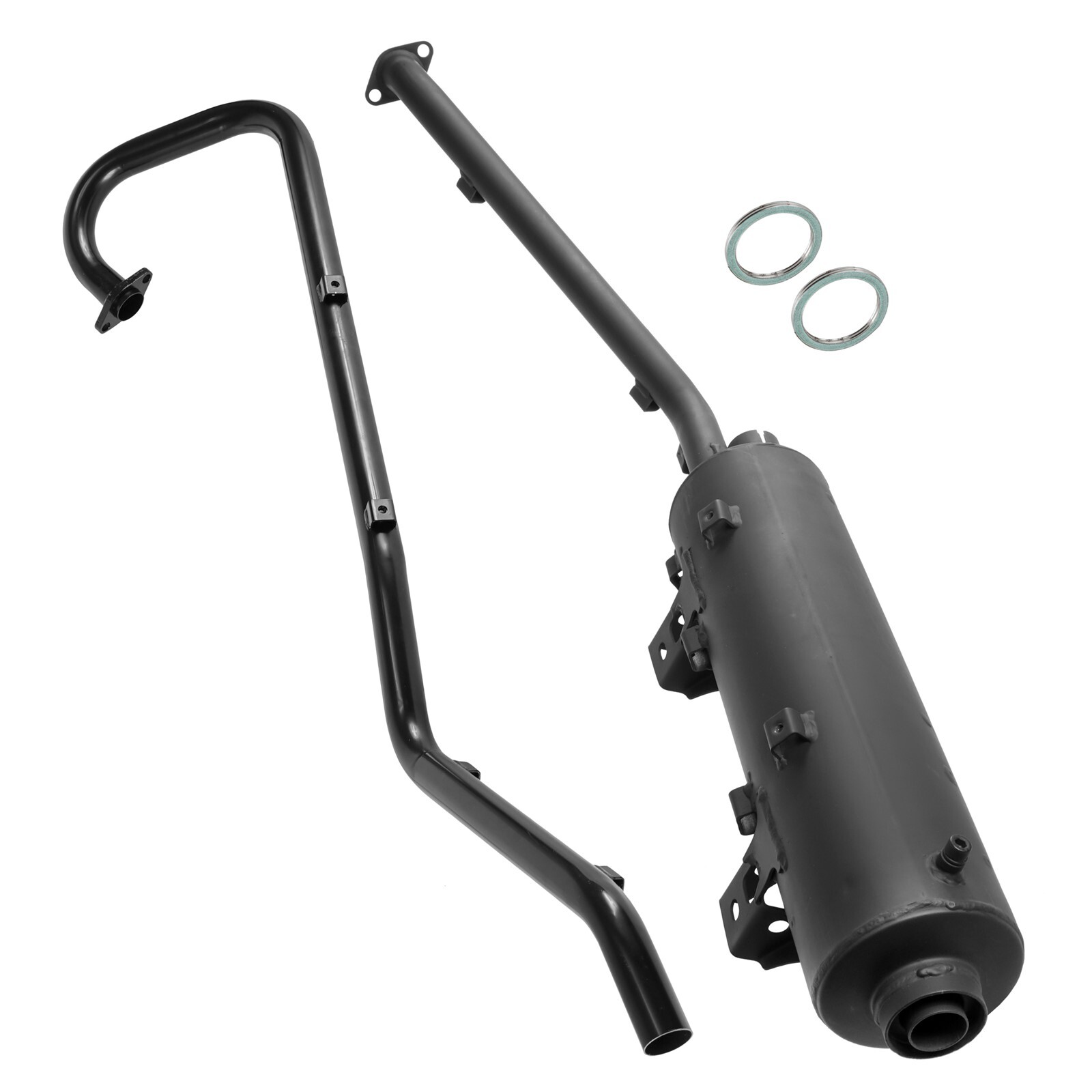 Exhaust Muffler & Pipe w/ Gaskets For Kawasaki Brute Force 650 KVF650 4x4i 06-13