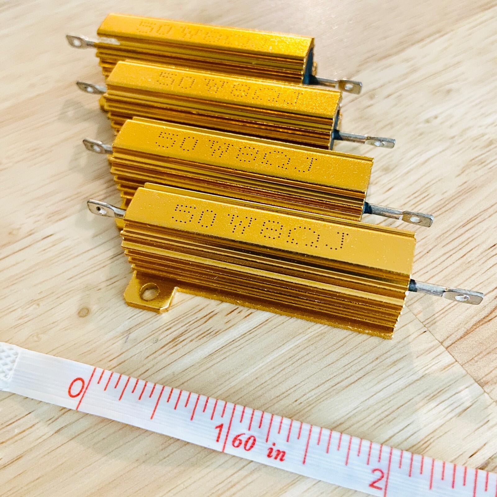 US Stock 4pcs 8 ohm 8 50W Watt Aluminum Housed Metal Case Wire Wound Resistors