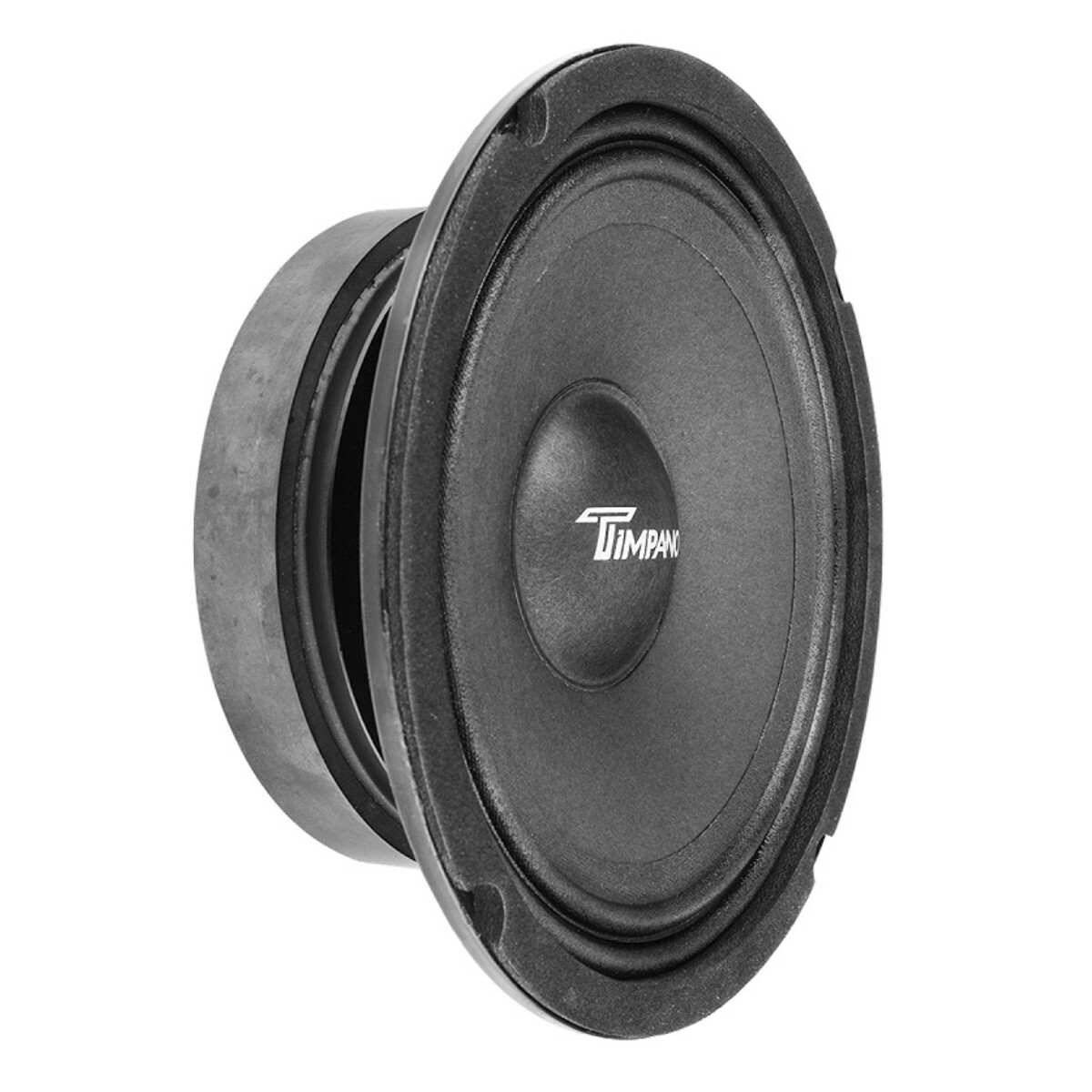 4x Timpano 6.5" Car Midrange Speakers TPT-MR6-4 SLIM + 4x TPT-ST2 Chrome Tweeter