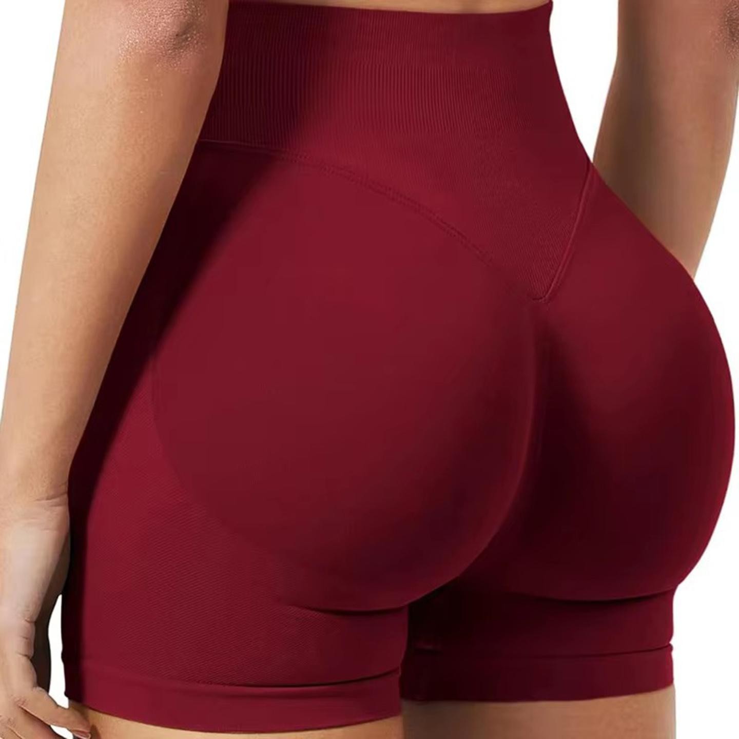 Women’s Summer Low Waist Seamless Gym Shorts Yoga Running High Stretch Cycling
