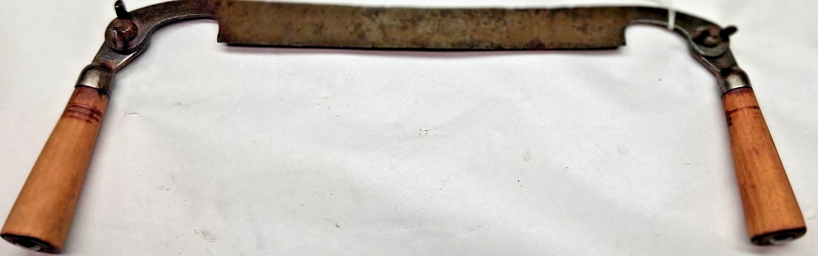 Vintage PALMER 8" Wide Blade Draw Knife, drawn in Handles, Meadville, P.A., USA