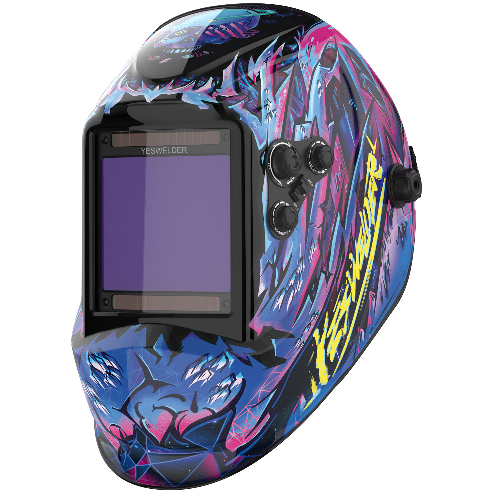 Large View Area True Color Welder Helmet Auto-Darkening Welding Helmet/Hood/Mask
