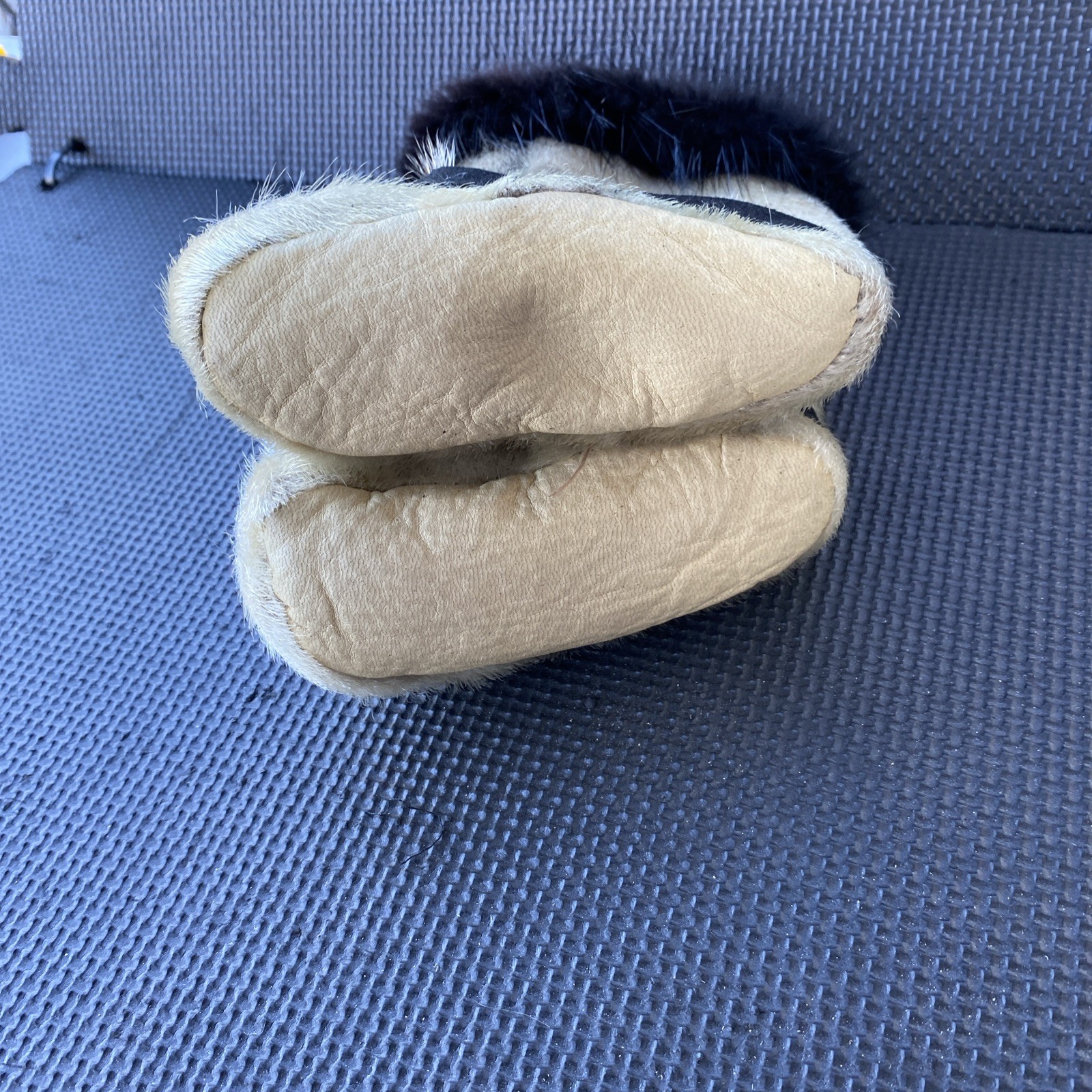 Native Alaska American Child Mukluks Boots Seal Fur Authentic Alaska Native Art