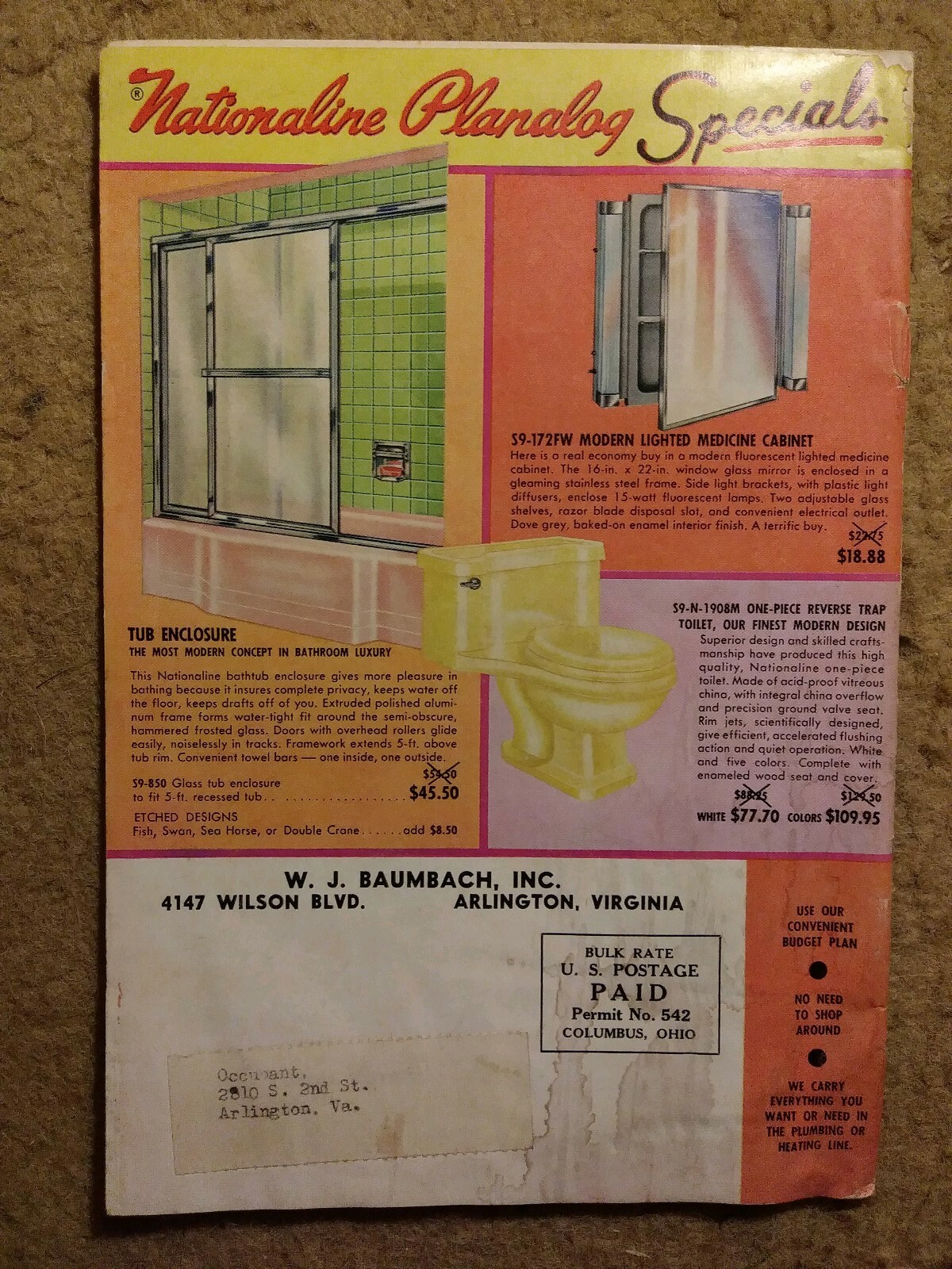 Vintage Nationaline Planalog catalog (35 pg) by W.J. Baumbach