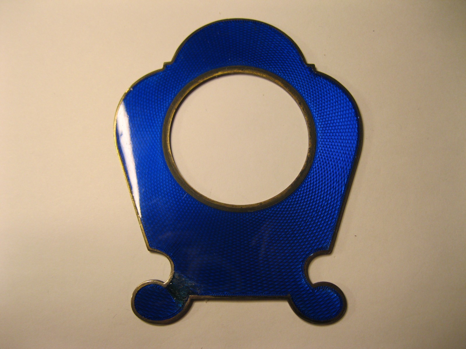 JAEGER-LeCOULTRE STERLING SILVER & ENAMEL MANTEL CLOCK FACE! BY GENEVA CLOCK CO.